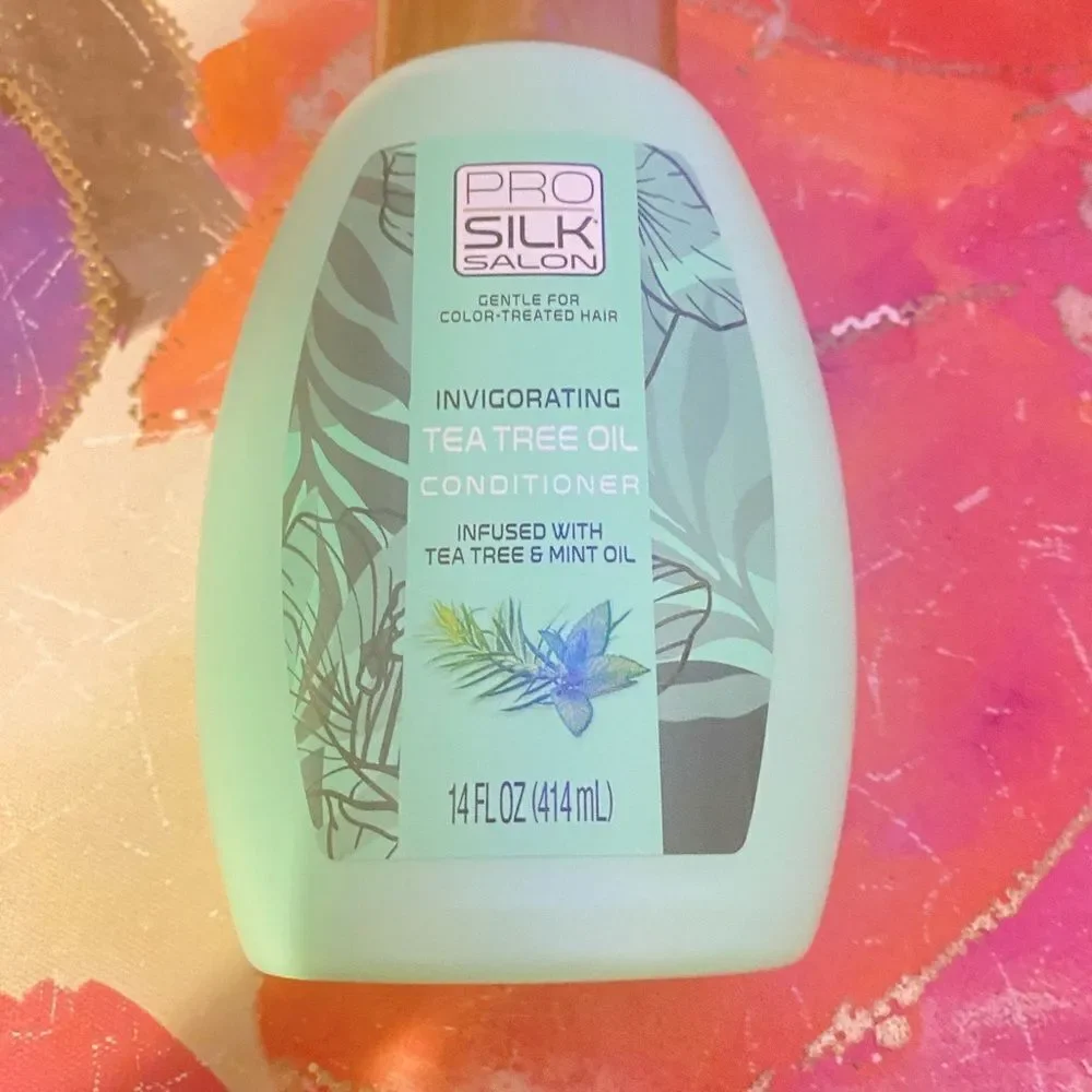 🛍️ 2 PACK Of Pro Silk Salon Invigorating Tea Tree Oil conditioner 14 fl oz💥